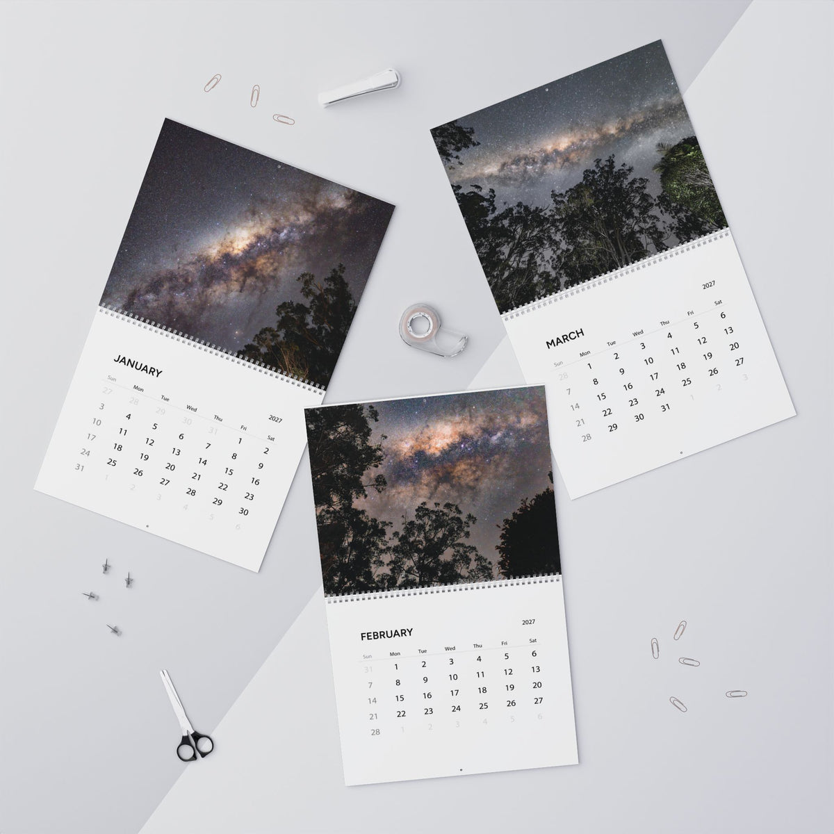 NIGHT SKY CALENDAR 2027