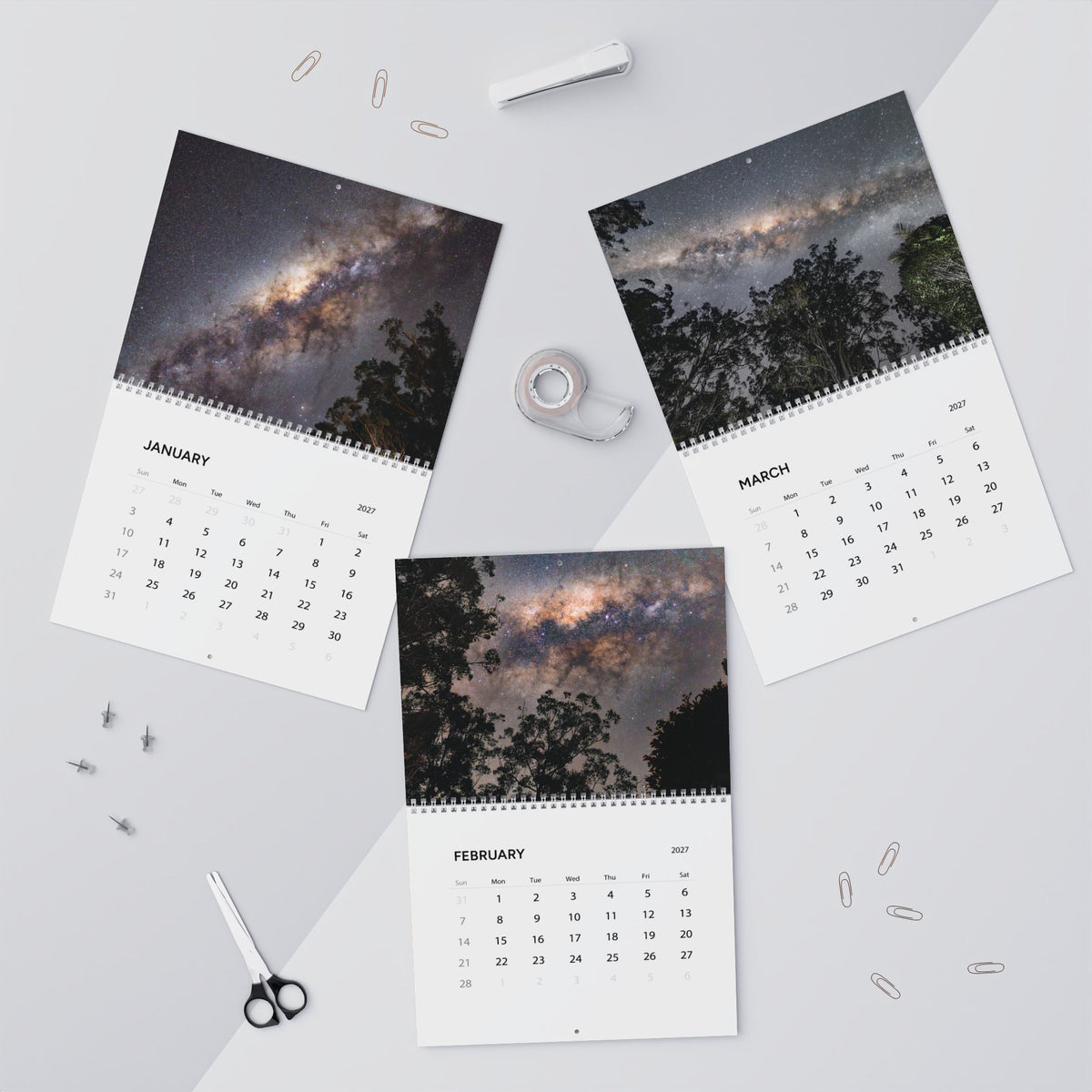 NIGHT SKY CALENDAR 2027
